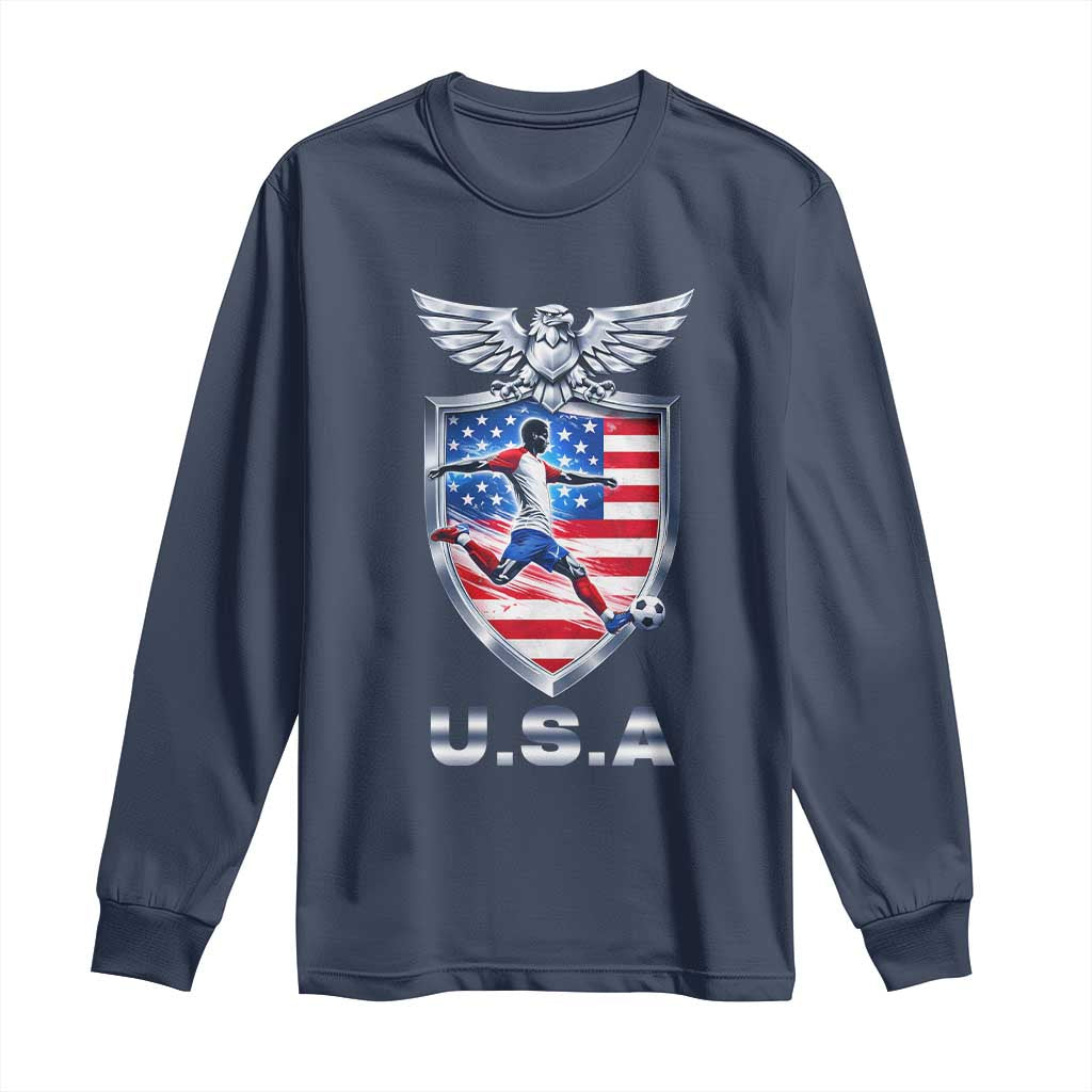USA 2026 Soccer Player Long Sleeve Shirt United States Team Pride