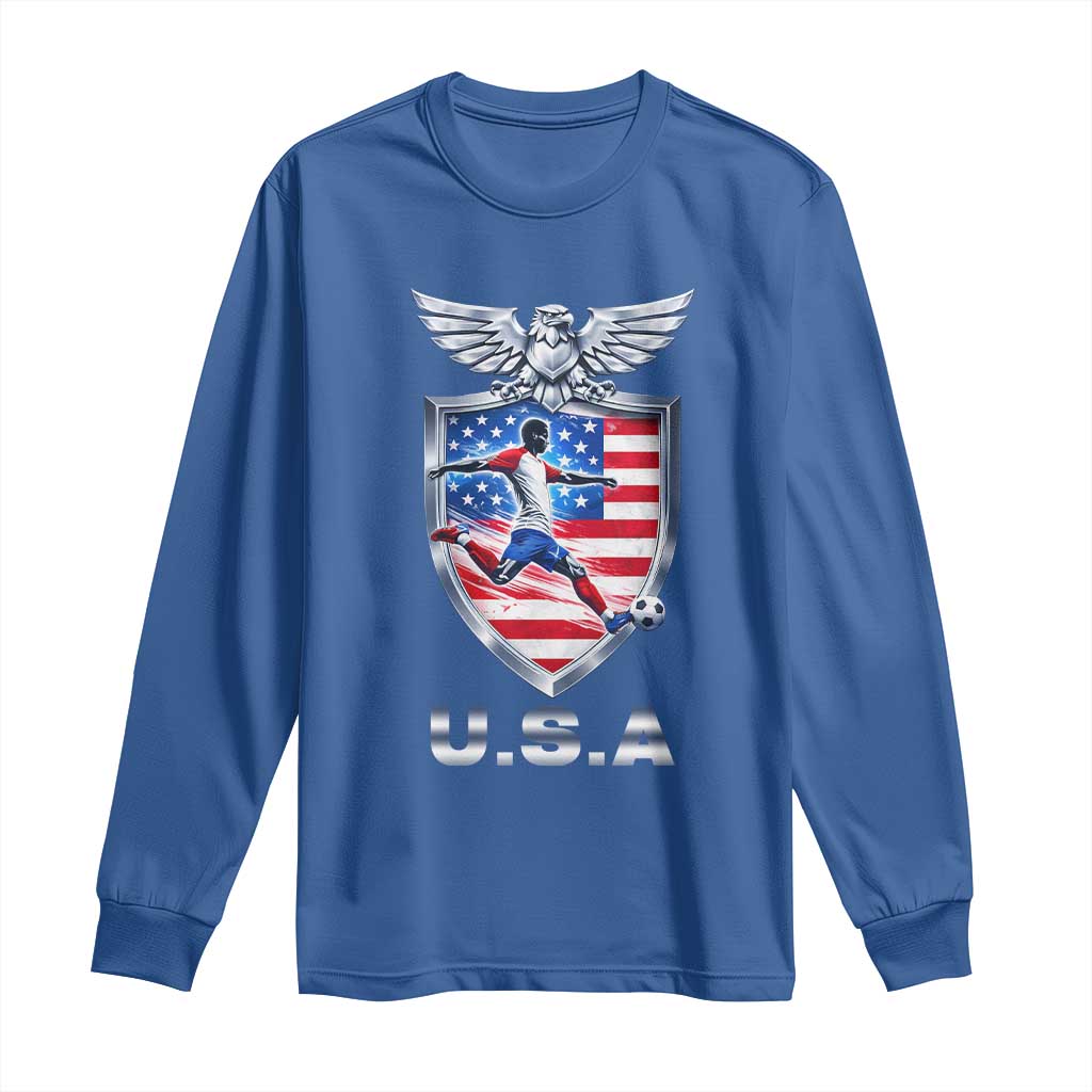 USA 2026 Soccer Player Long Sleeve Shirt United States Team Pride