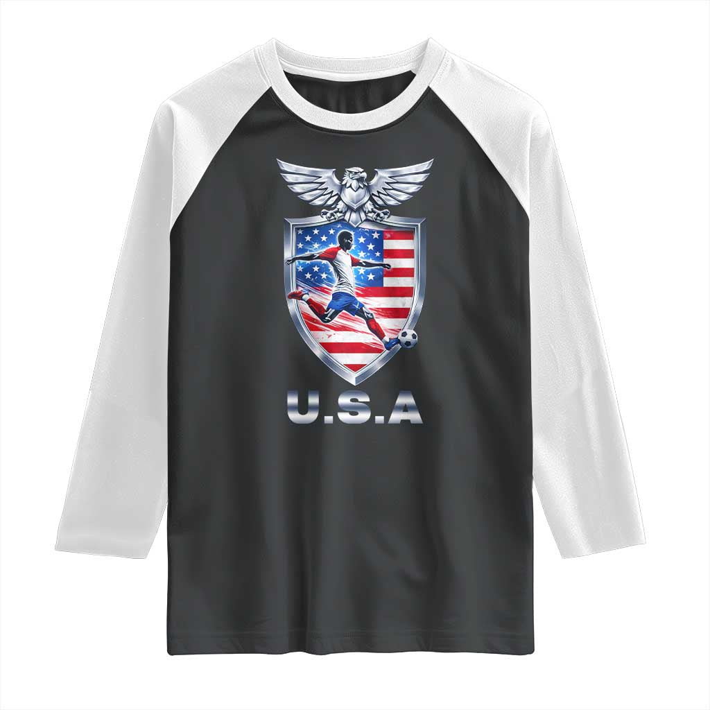 USA 2026 Soccer Player Raglan Shirt United States Team Pride