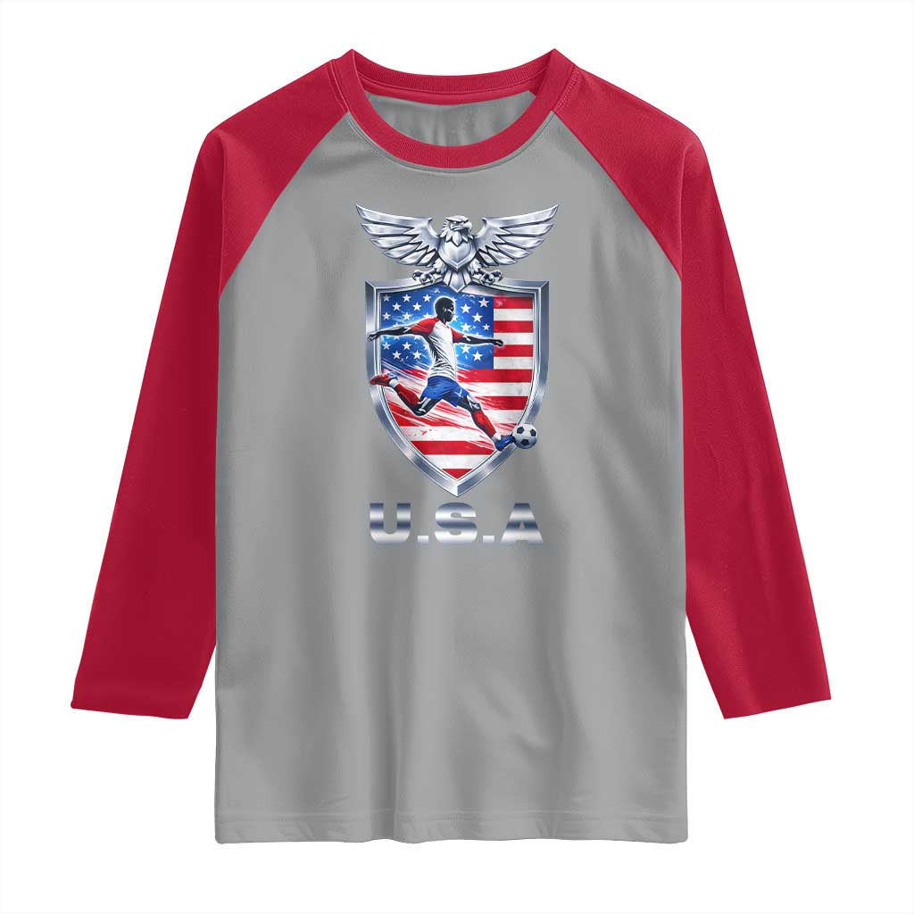 USA 2026 Soccer Player Raglan Shirt United States Team Pride
