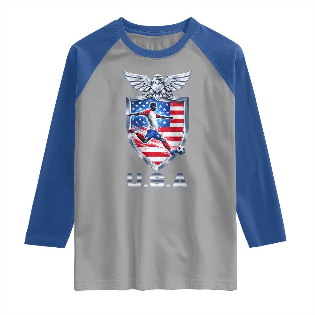 USA 2026 Soccer Player Raglan Shirt United States Team Pride
