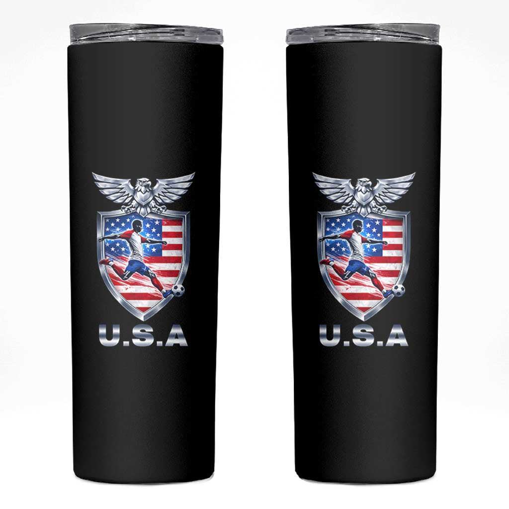 USA 2026 Soccer Player Skinny Tumbler United States Team Pride