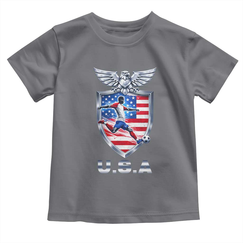 USA 2026 Soccer Player Toddler T Shirt United States Team Pride
