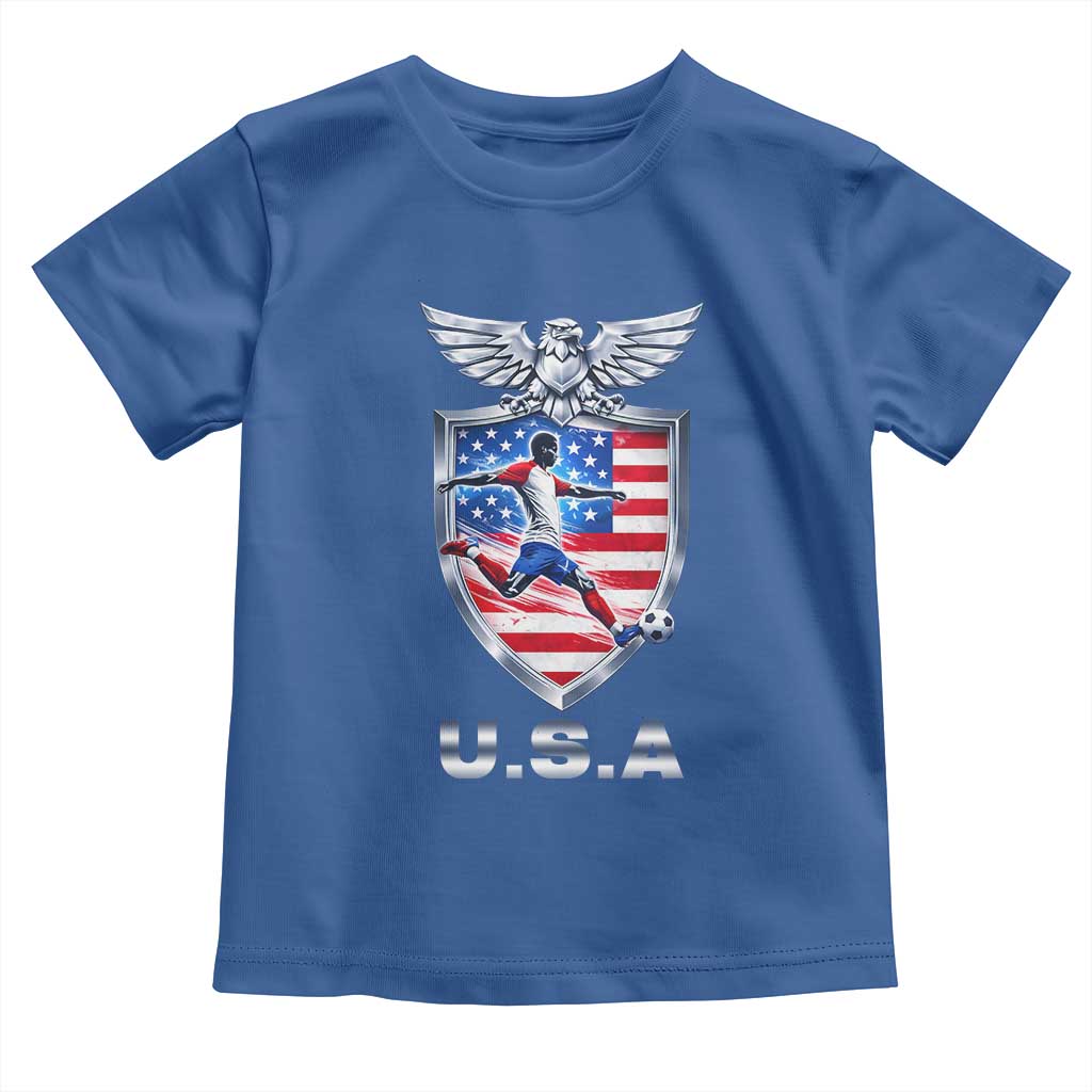 USA 2026 Soccer Player Toddler T Shirt United States Team Pride