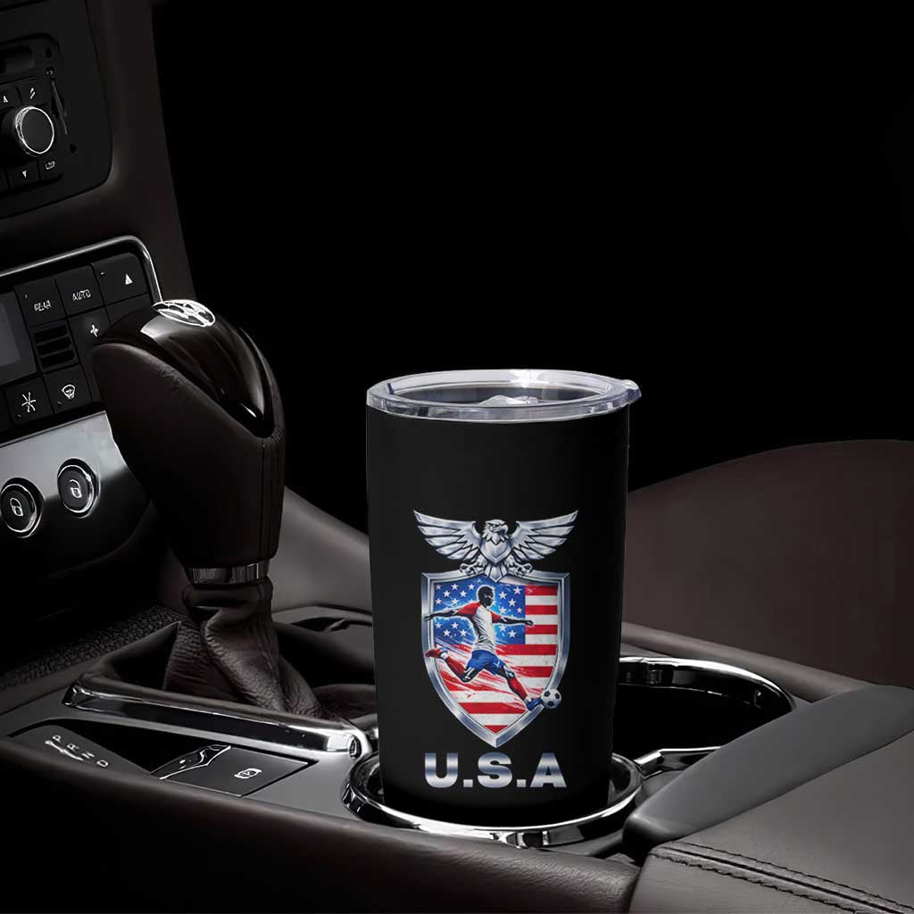 USA 2026 Soccer Player Tumbler Cup United States Team Pride