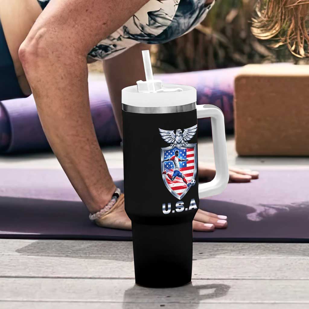 USA 2026 Soccer Player Tumbler With Handle United States Team Pride