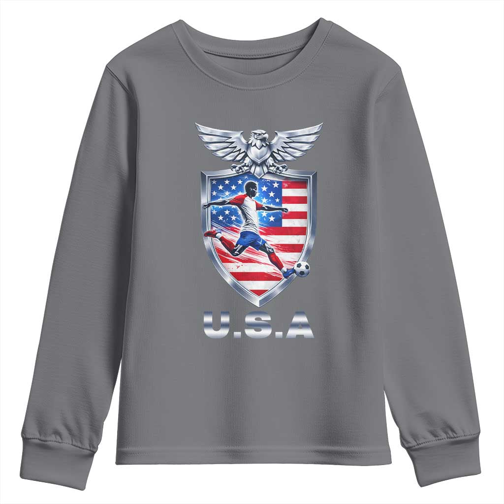 USA 2026 Soccer Player Youth Sweatshirt United States Team Pride