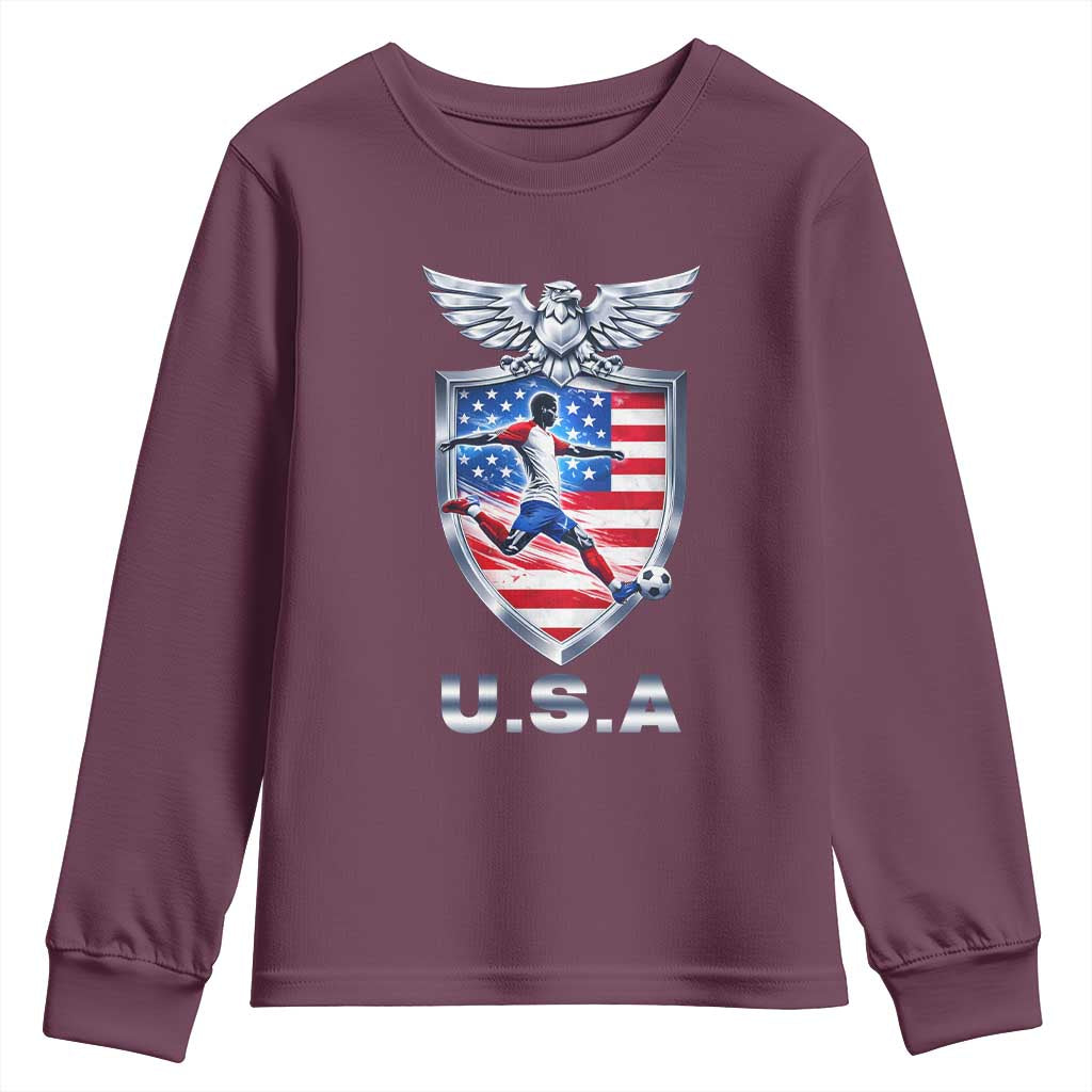 USA 2026 Soccer Player Youth Sweatshirt United States Team Pride