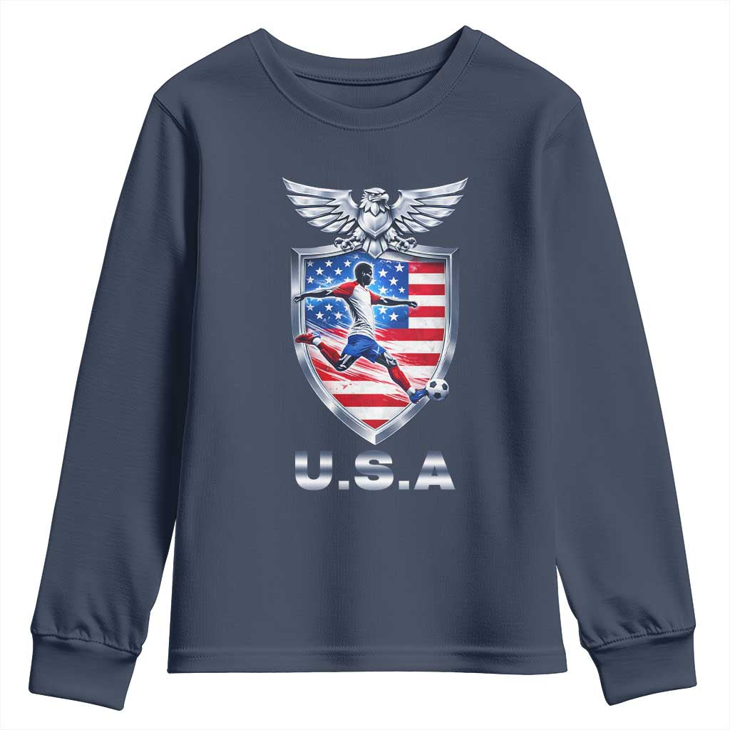 USA 2026 Soccer Player Youth Sweatshirt United States Team Pride