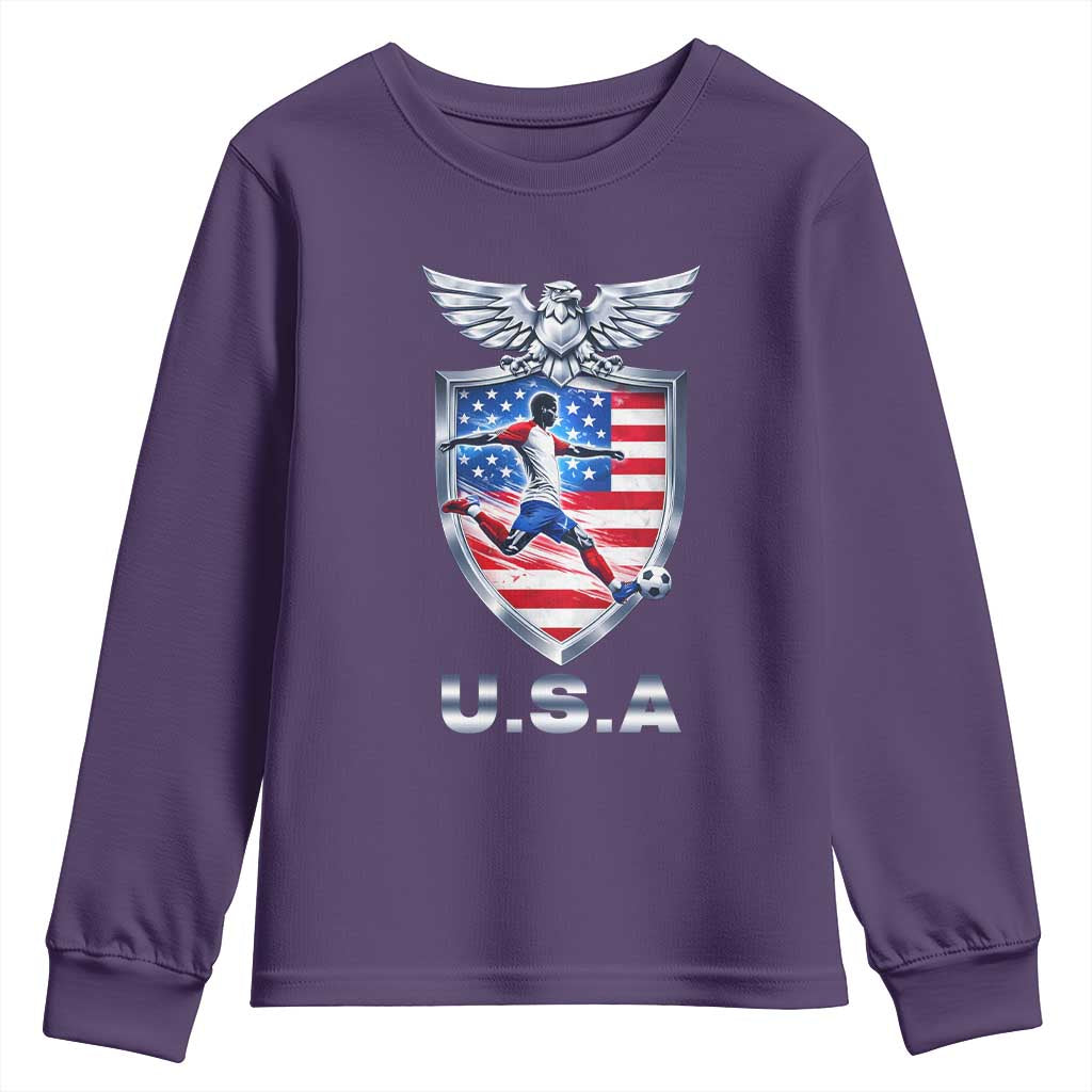 USA 2026 Soccer Player Youth Sweatshirt United States Team Pride