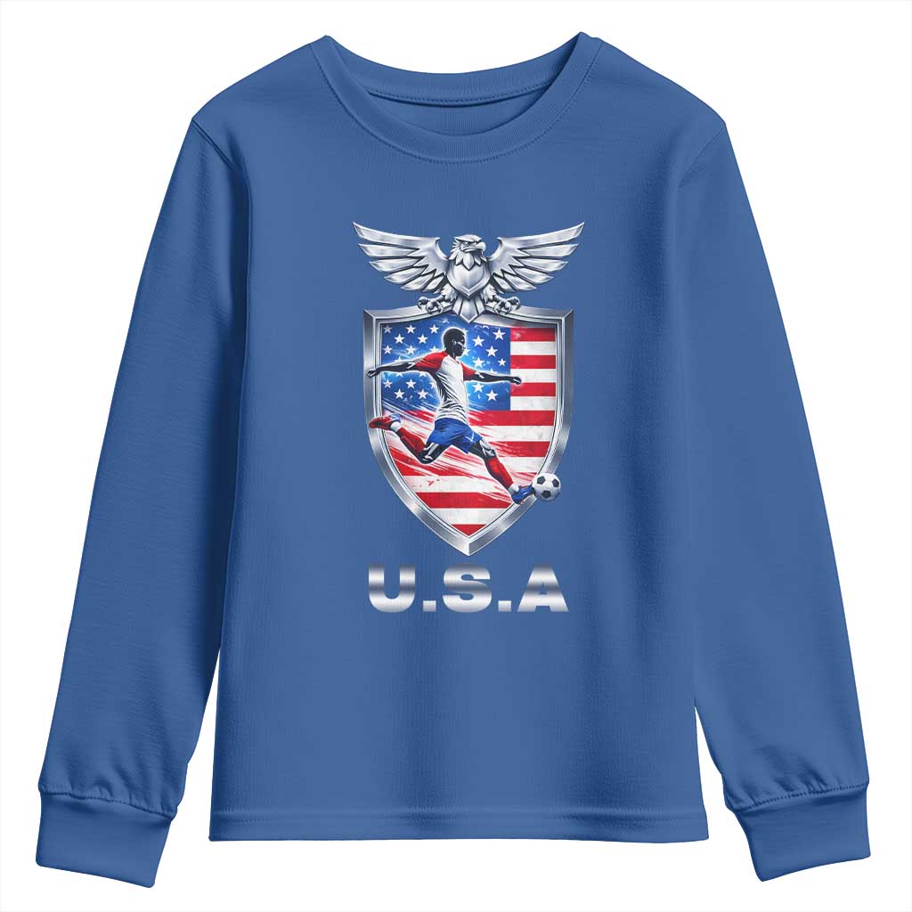 USA 2026 Soccer Player Youth Sweatshirt United States Team Pride