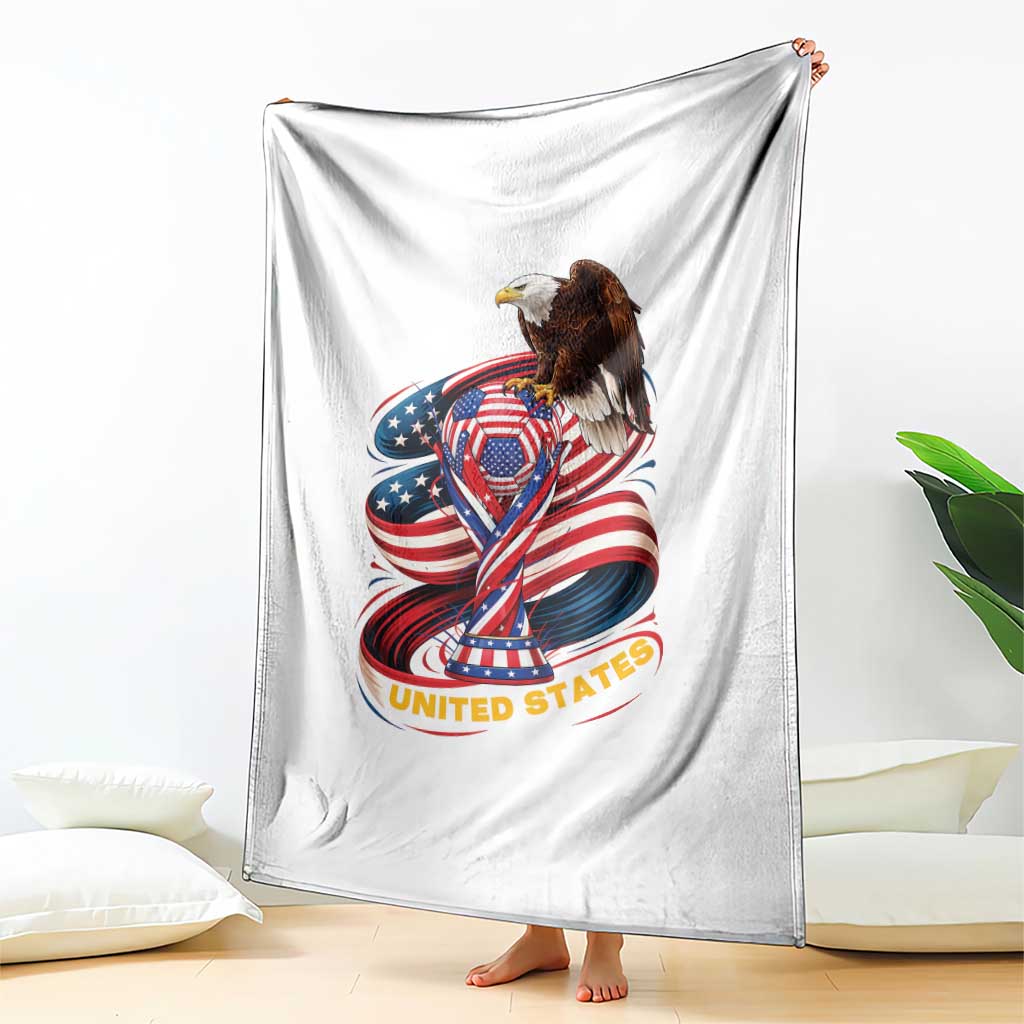 United States Sport USA Team 2026 Throw Blanket American Soccer Fans Gift