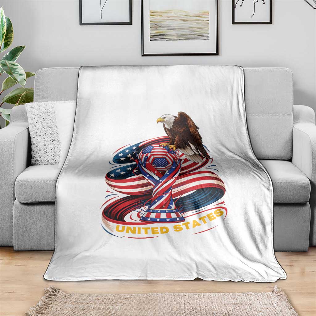 United States Sport USA Team 2026 Throw Blanket American Soccer Fans Gift