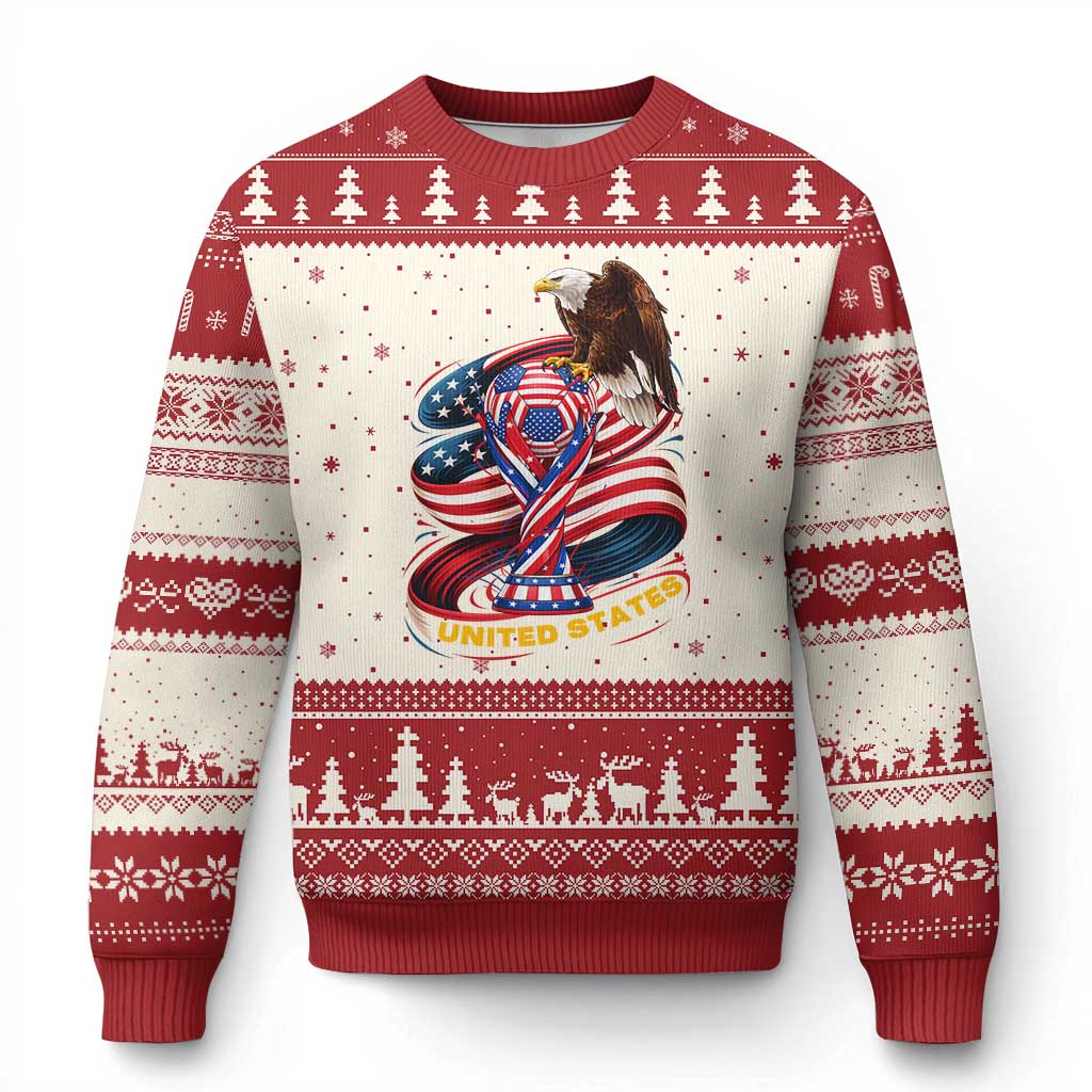 United States Sport USA Team 2026 Ugly Christmas Sweater American Soccer Fans Gift