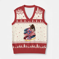 United States Sport USA Team 2026 V-Neck Knit Sweater Vest American Soccer Fans Gift