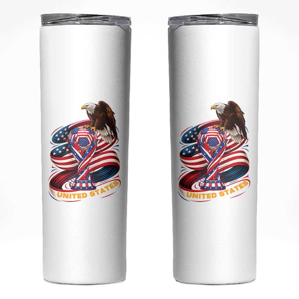 United States Sport USA Team 2026 Skinny Tumbler American Soccer Fans Gift