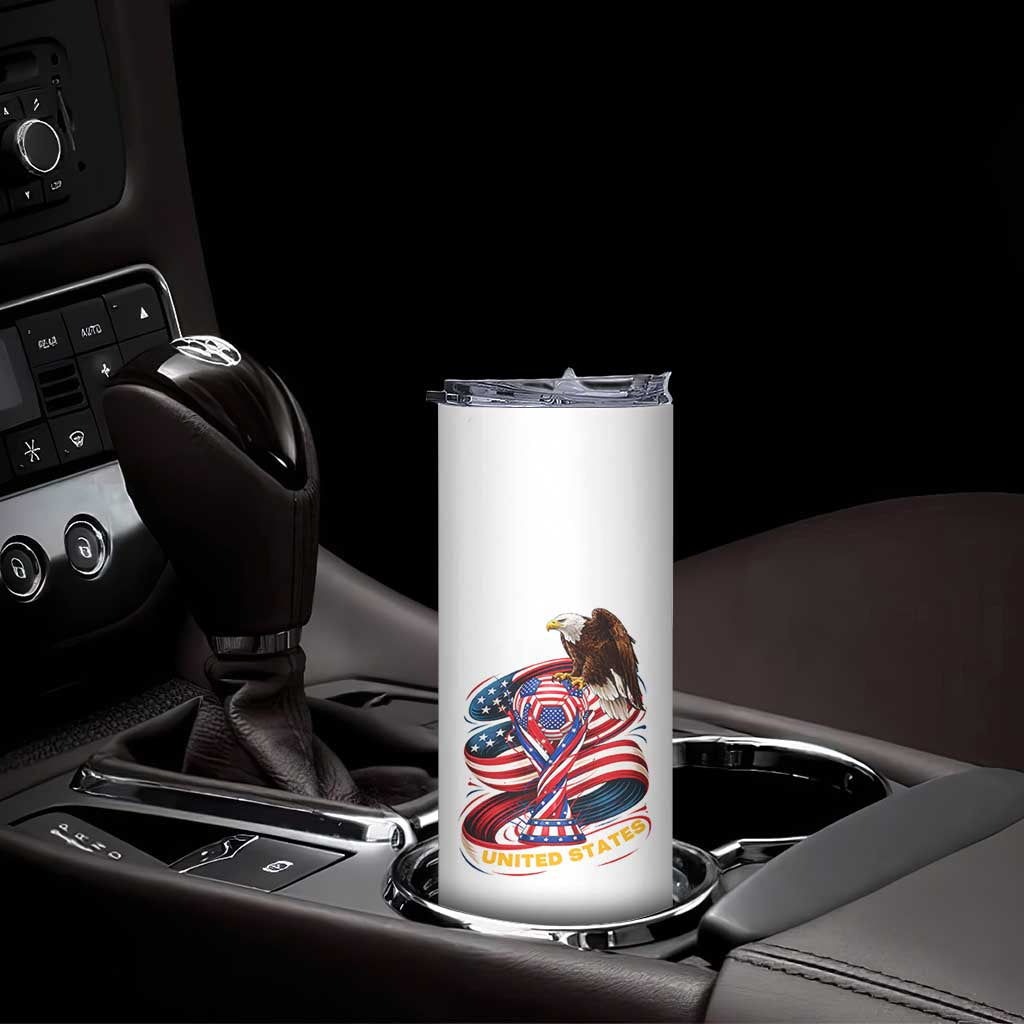 United States Sport USA Team 2026 Skinny Tumbler American Soccer Fans Gift