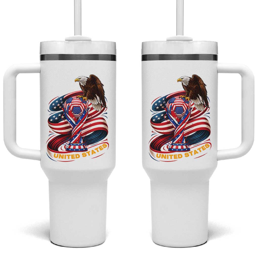 United States Sport USA Team 2026 Tumbler With Handle American Soccer Fans Gift