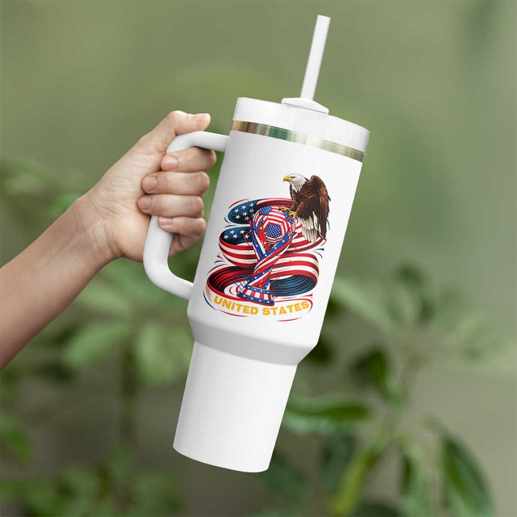 United States Sport USA Team 2026 Tumbler With Handle American Soccer Fans Gift