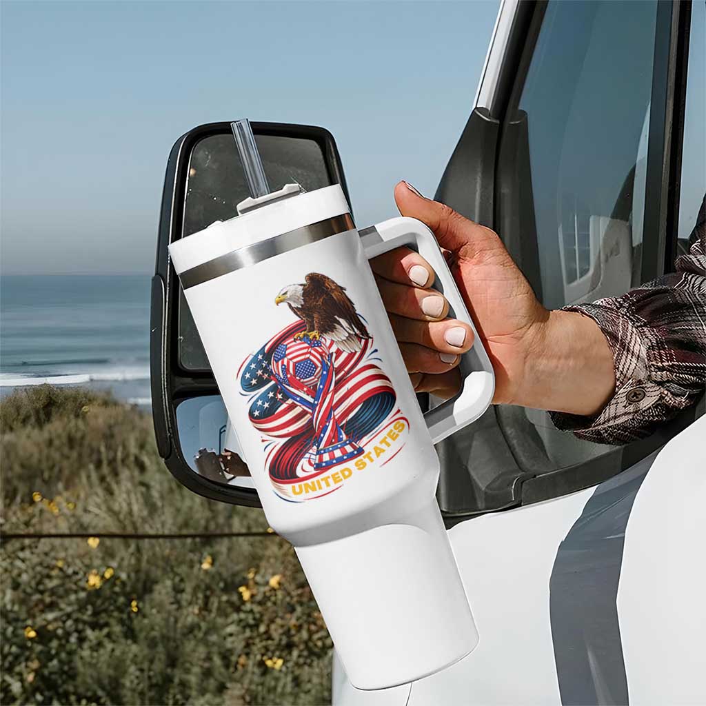 United States Sport USA Team 2026 Tumbler With Handle American Soccer Fans Gift