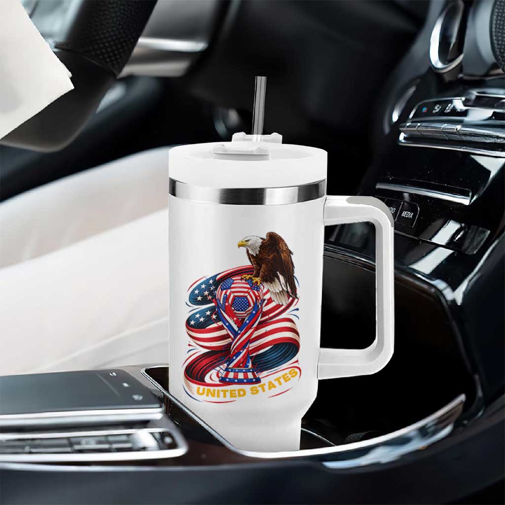 United States Sport USA Team 2026 Tumbler With Handle American Soccer Fans Gift