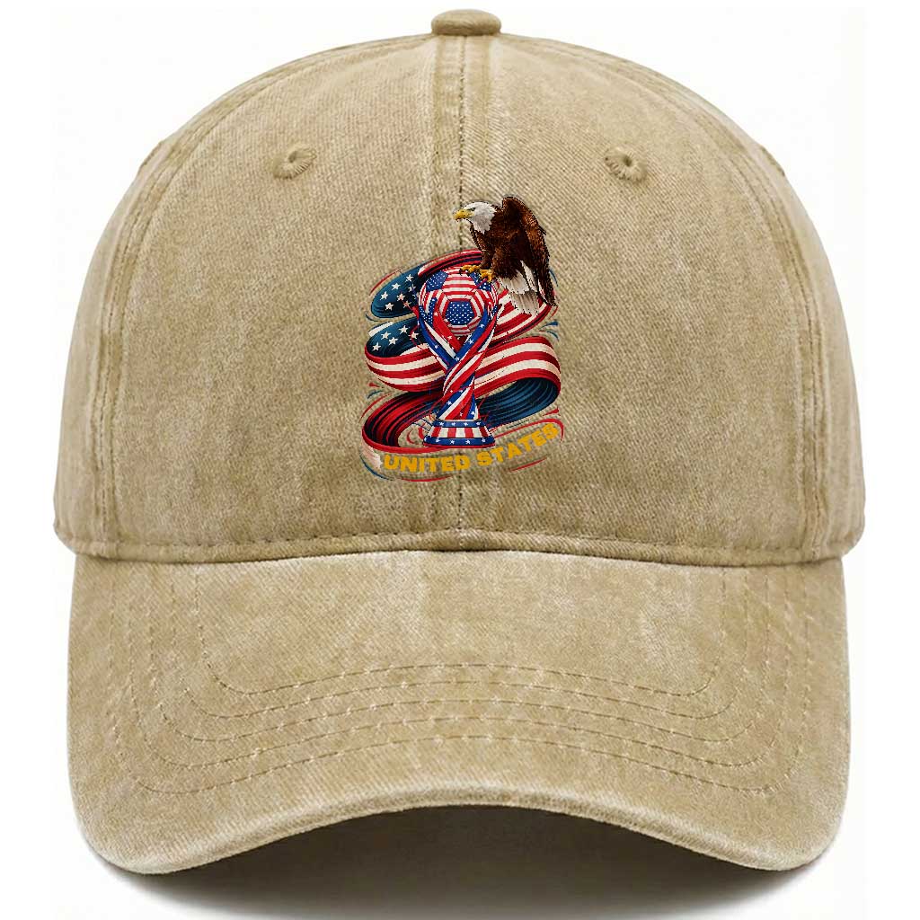 United States Sport USA Team 2026 Washed Cotton Baseball Cap American Soccer Fans Gift