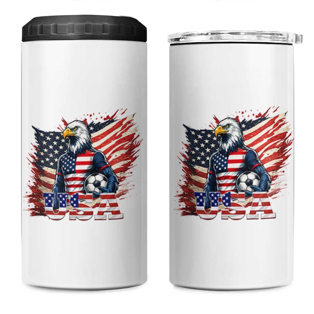 American Eagle And Soccer USA 2026 Supporter 4 in 1 Can Cooler Tumbler