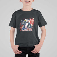 American Eagle And Soccer USA 2026 Supporter T Shirt For Kid
