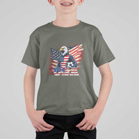 American Eagle And Soccer USA 2026 Supporter T Shirt For Kid