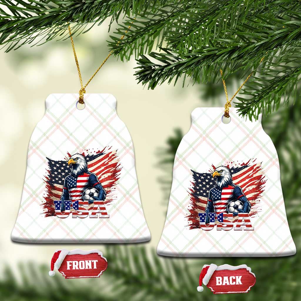 American Eagle And Soccer USA 2026 Supporter Ceramic Ornament