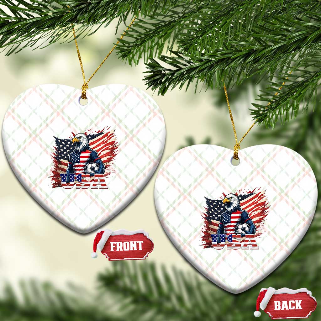 American Eagle And Soccer USA 2026 Supporter Ceramic Ornament