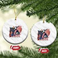 American Eagle And Soccer USA 2026 Supporter Ceramic Ornament