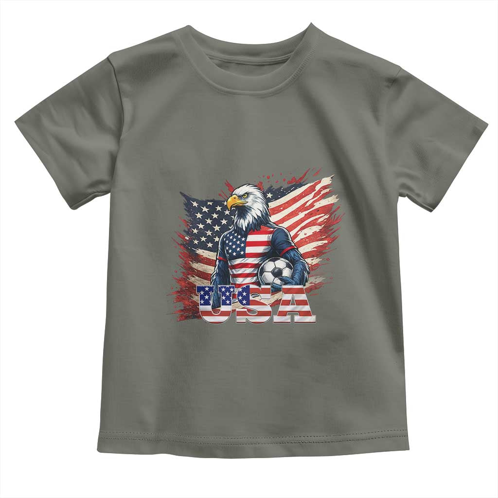 American Eagle And Soccer USA 2026 Supporter Toddler T Shirt