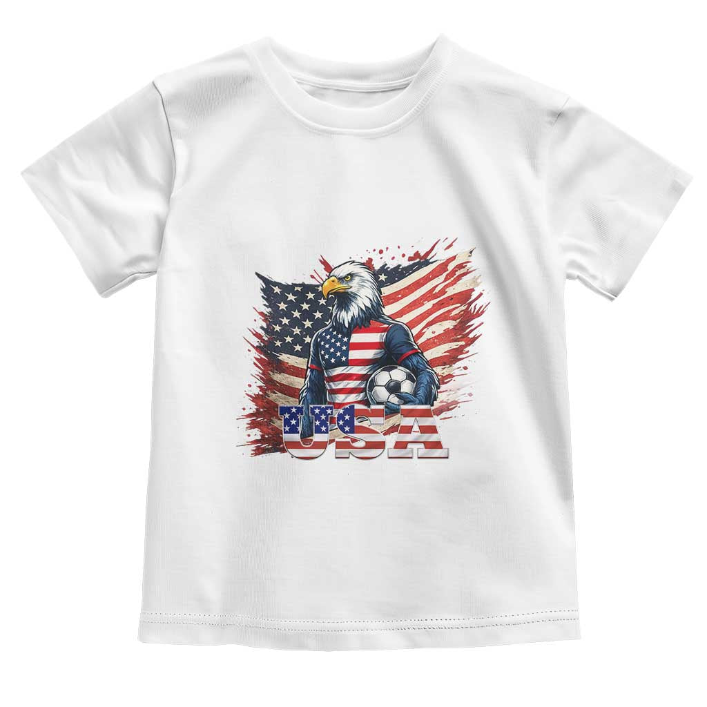 American Eagle And Soccer USA 2026 Supporter Toddler T Shirt