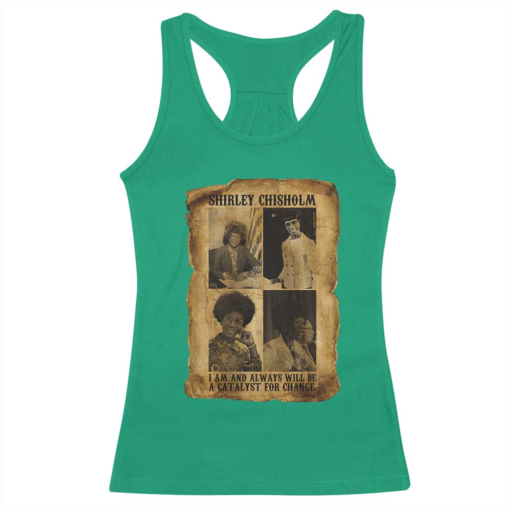 Shirley Chisholm Catalyst For Change Quote Racerback Tank Top Womens History Month