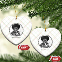 Shirley Chisholm Quote Ceramic Ornament Service Is The Rent You Pay