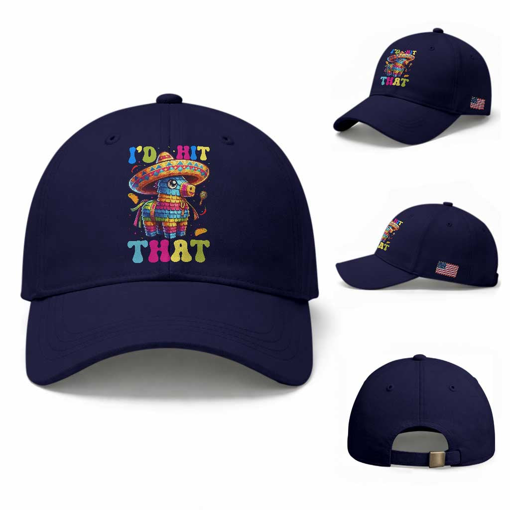 Funny Cinco De Mayo Pinata Baseball Cap Id Hit That