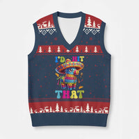 Funny Cinco De Mayo Pinata V-Neck Knit Sweater Vest Id Hit That