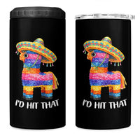 Funny Rainbow Pinata Sombrero 4 in 1 Can Cooler Tumbler Id Hit That