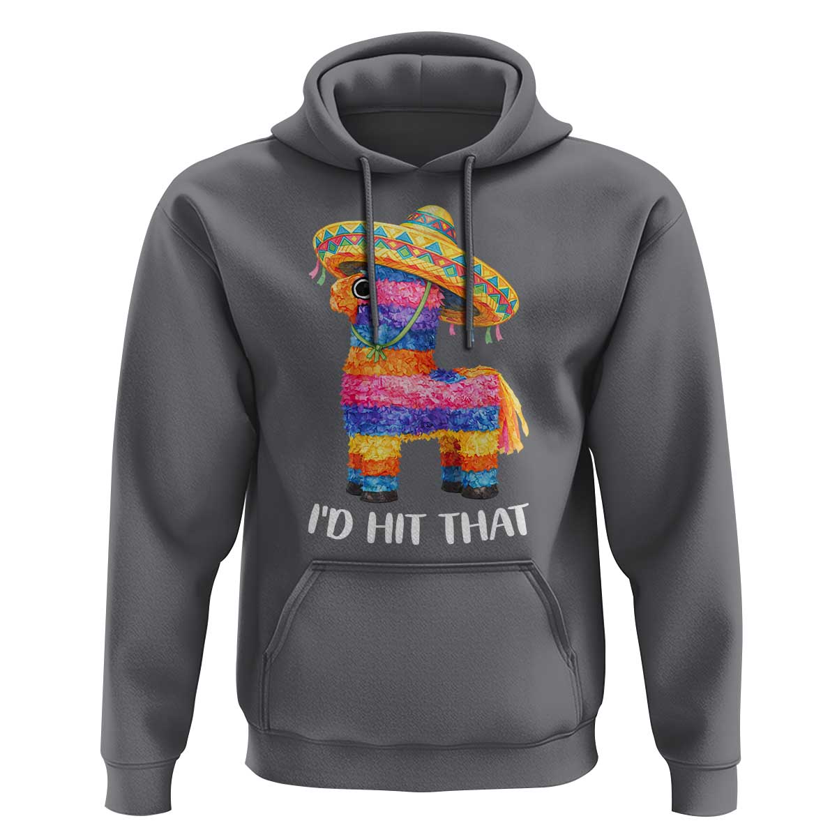 Funny Rainbow Pinata Sombrero Hoodie Id Hit That