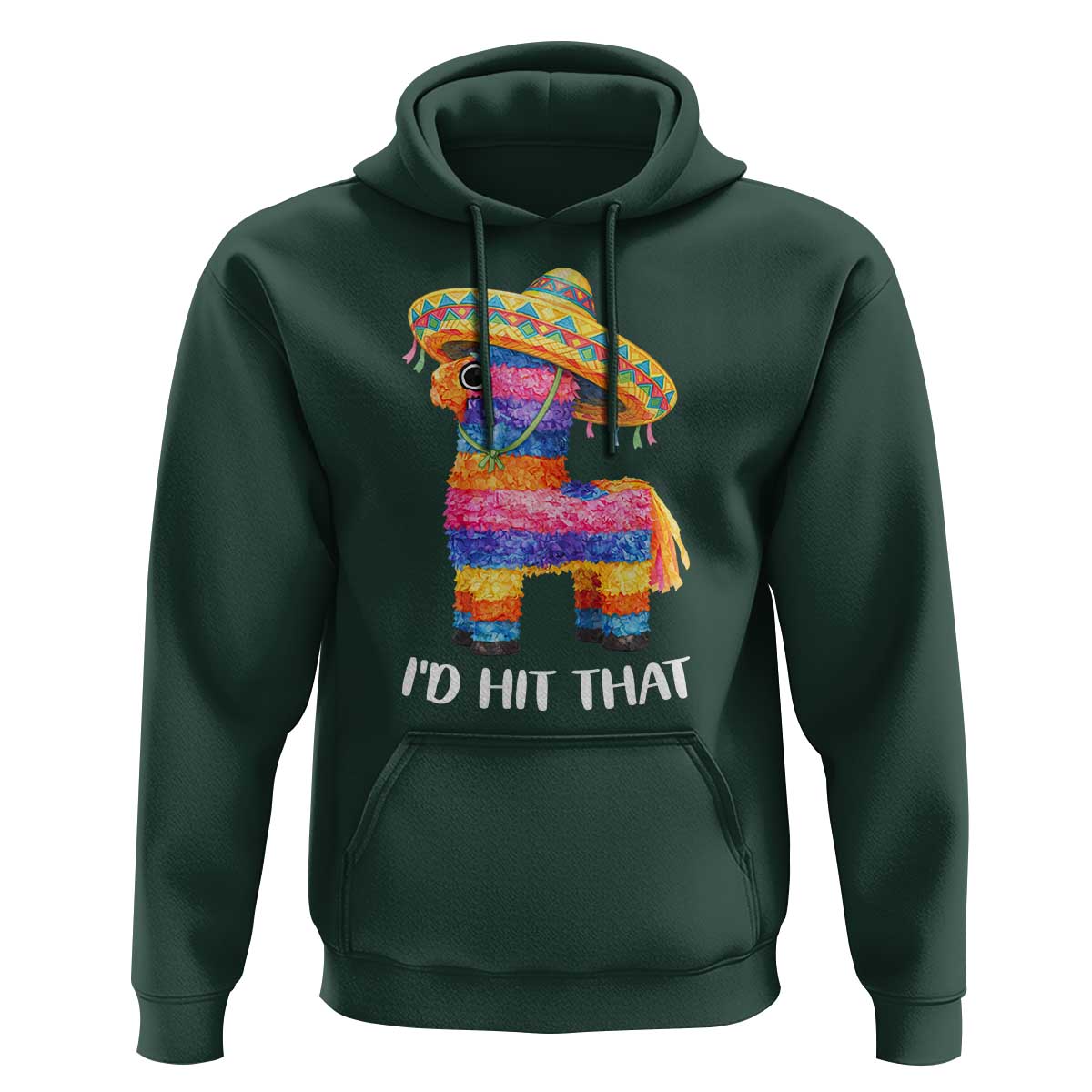 Funny Rainbow Pinata Sombrero Hoodie Id Hit That