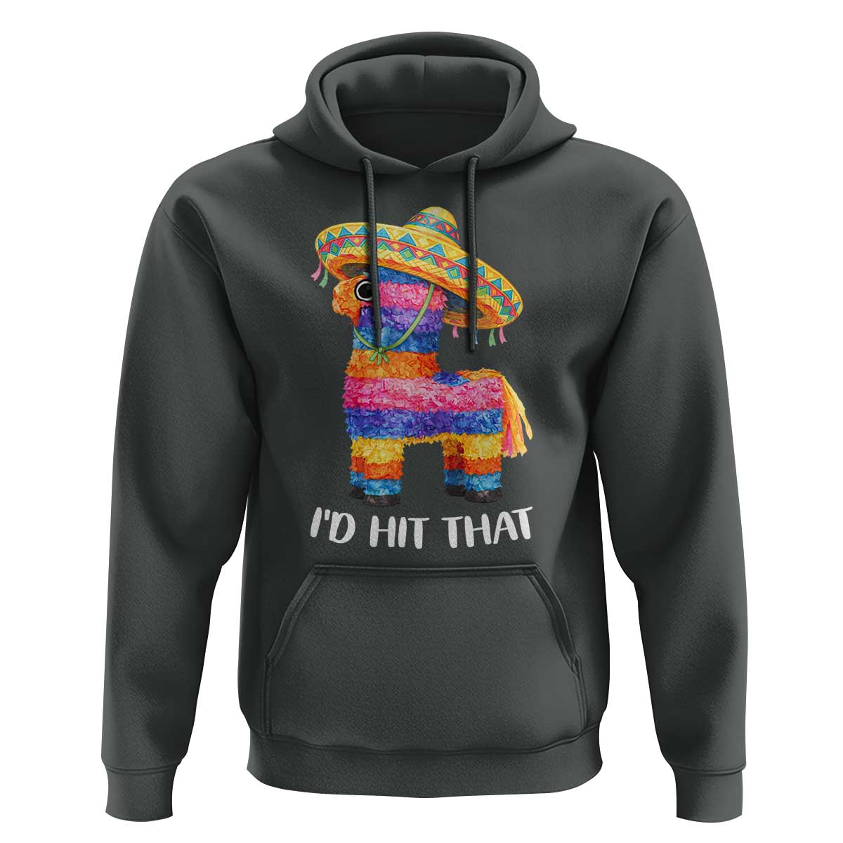 Funny Rainbow Pinata Sombrero Hoodie Id Hit That