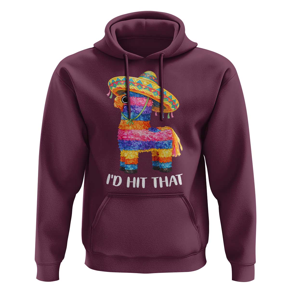 Funny Rainbow Pinata Sombrero Hoodie Id Hit That