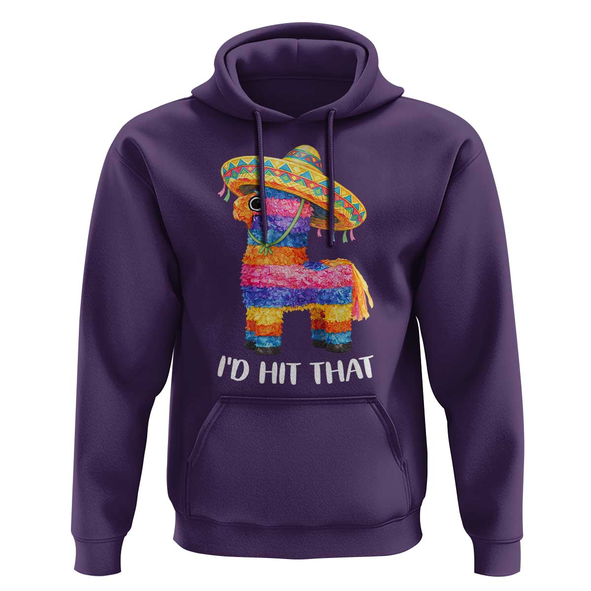 Funny Rainbow Pinata Sombrero Hoodie Id Hit That