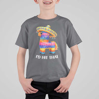 Funny Rainbow Pinata Sombrero T Shirt For Kid Id Hit That