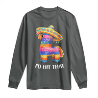 Funny Rainbow Pinata Sombrero Long Sleeve Shirt Id Hit That