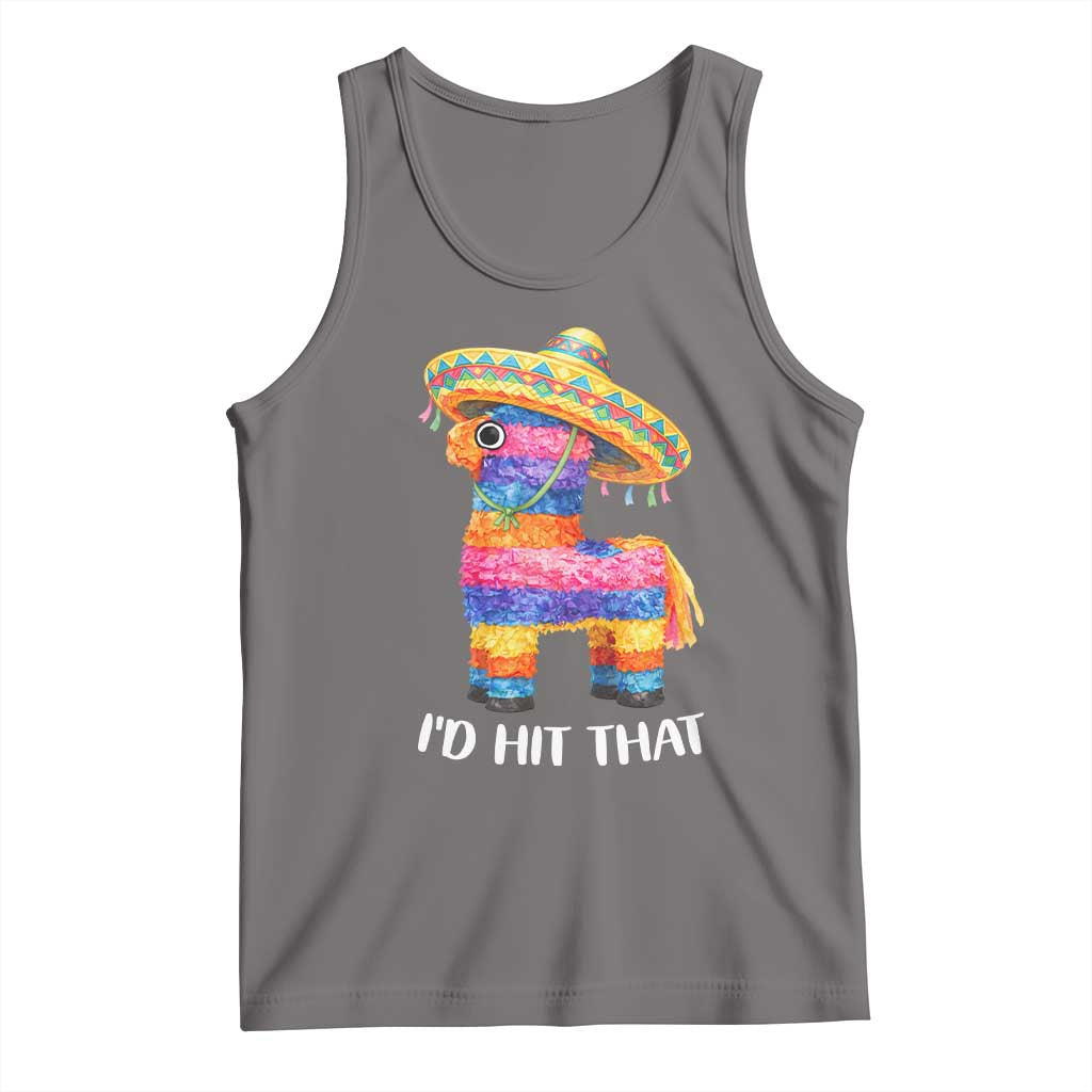 Funny Rainbow Pinata Sombrero Tank Top Id Hit That