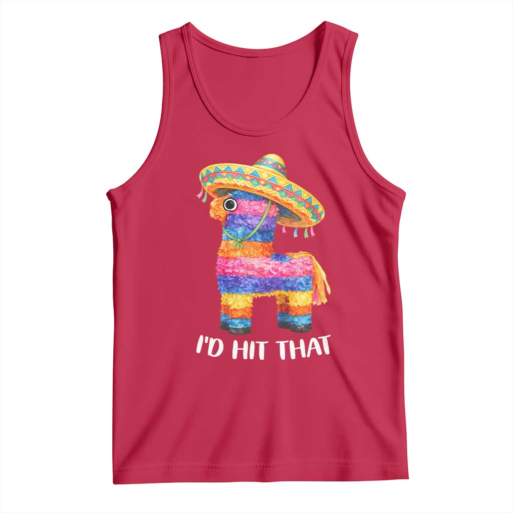 Funny Rainbow Pinata Sombrero Tank Top Id Hit That