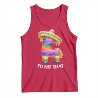 Funny Rainbow Pinata Sombrero Tank Top Id Hit That