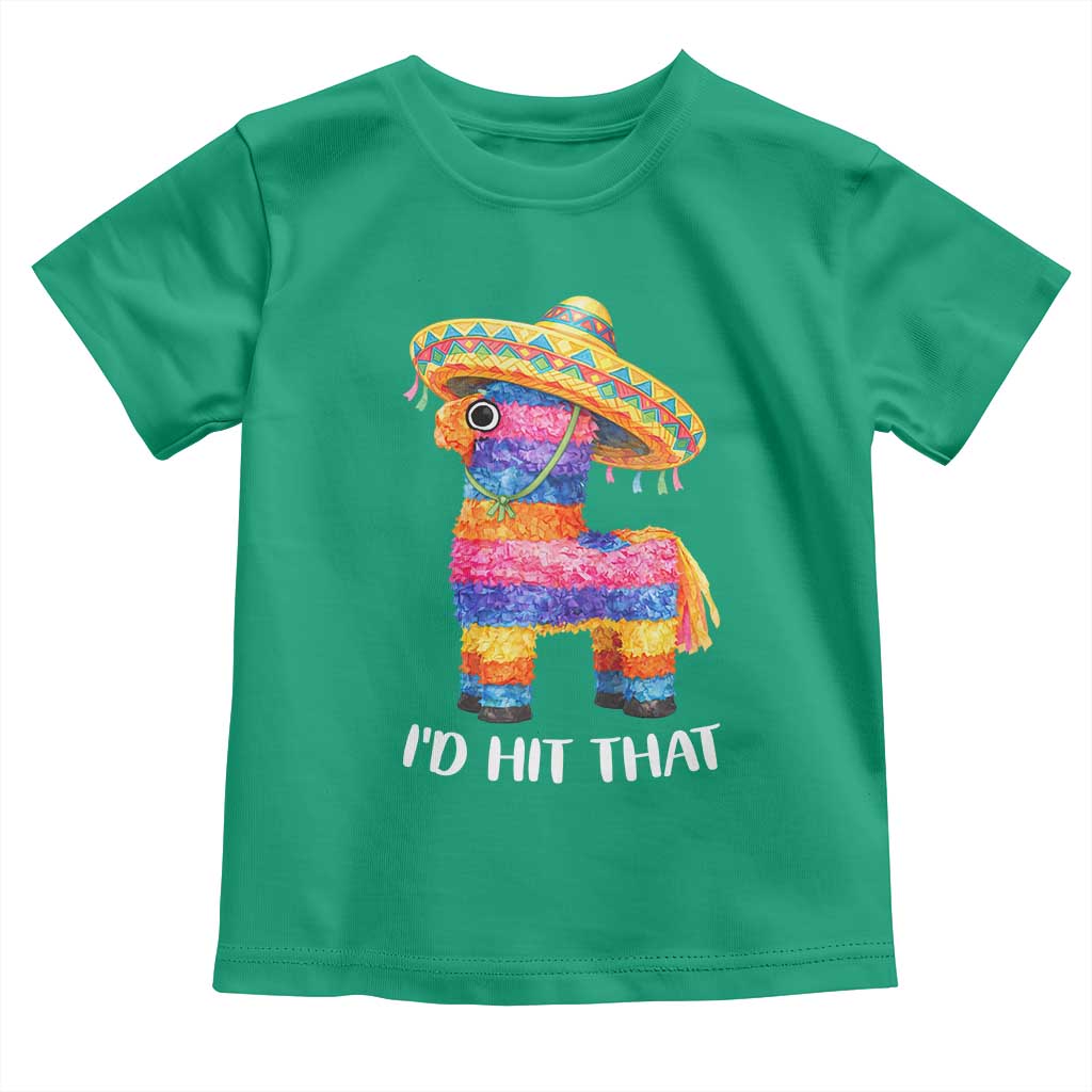Funny Rainbow Pinata Sombrero Toddler T Shirt Id Hit That
